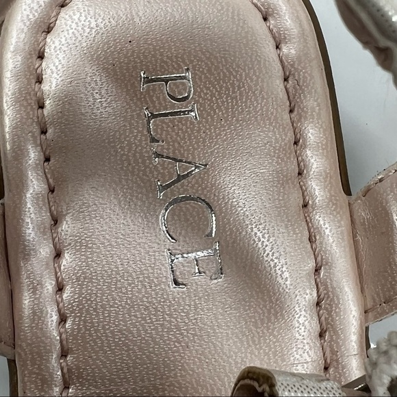 The Children's Place White Embellished Ankle Strap Sandals Size 9 Toddler Girl - Picture 2 of 10